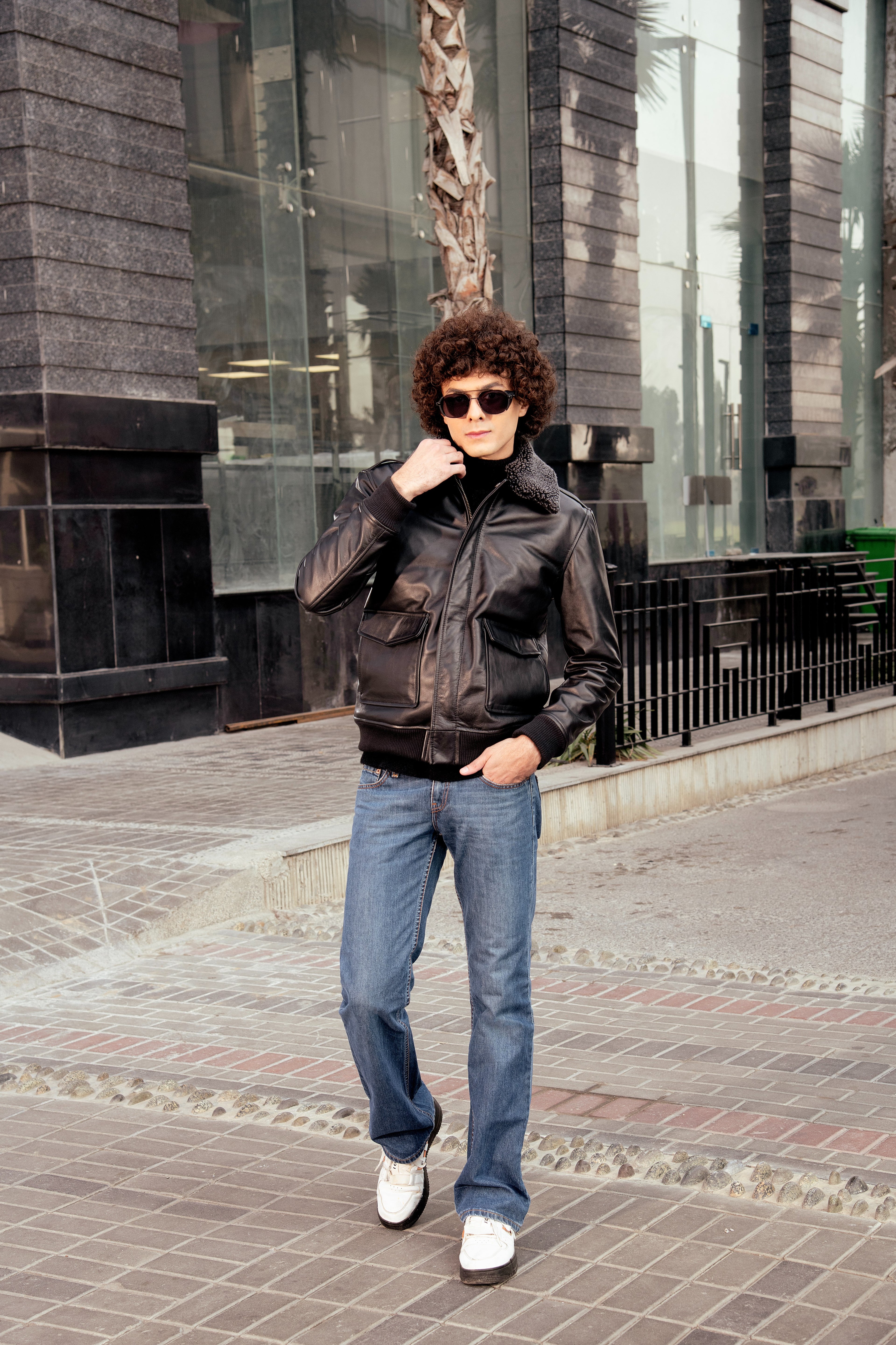 Flight Black Leather Jacket