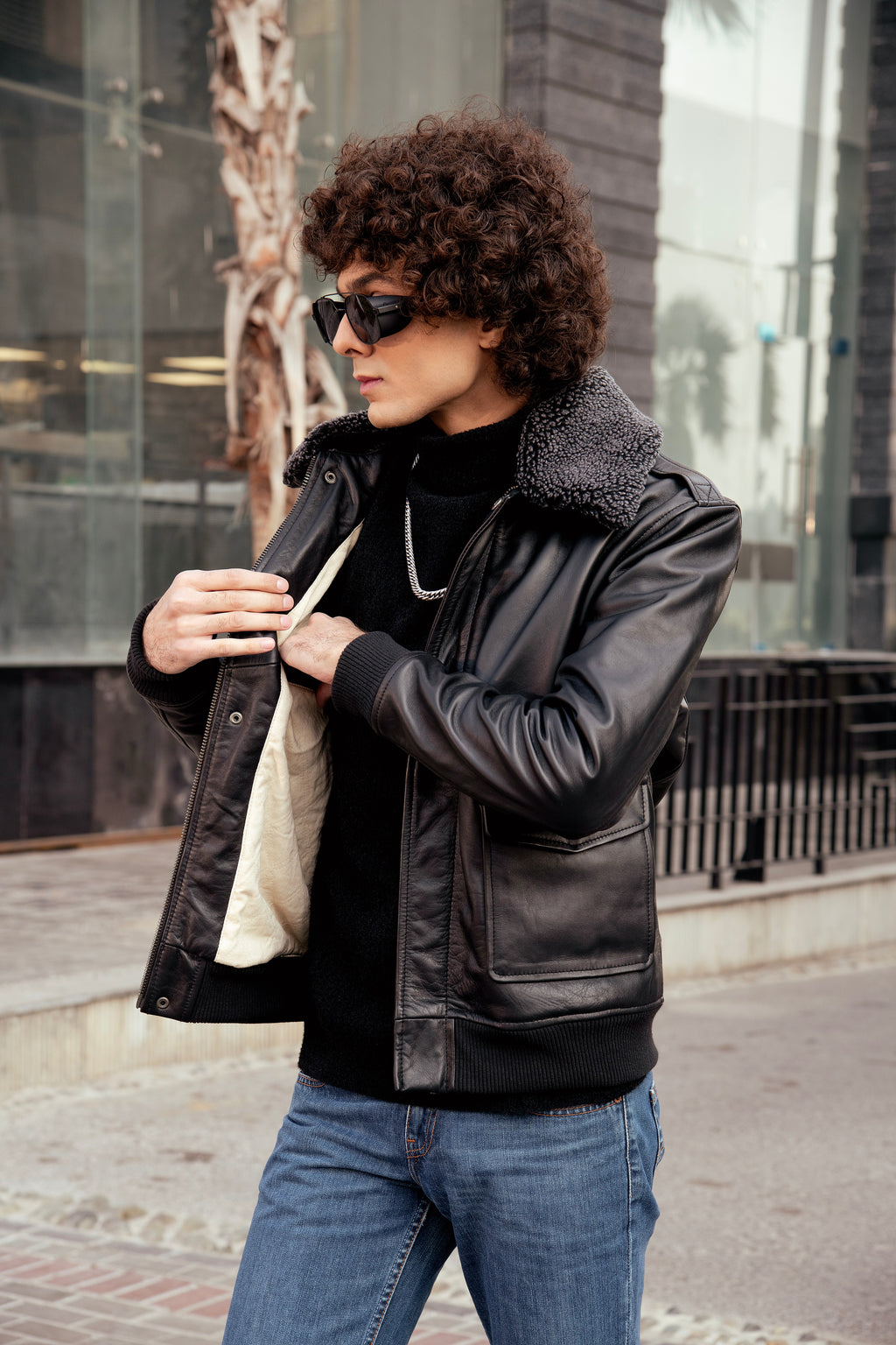 Flight Black Leather Jacket