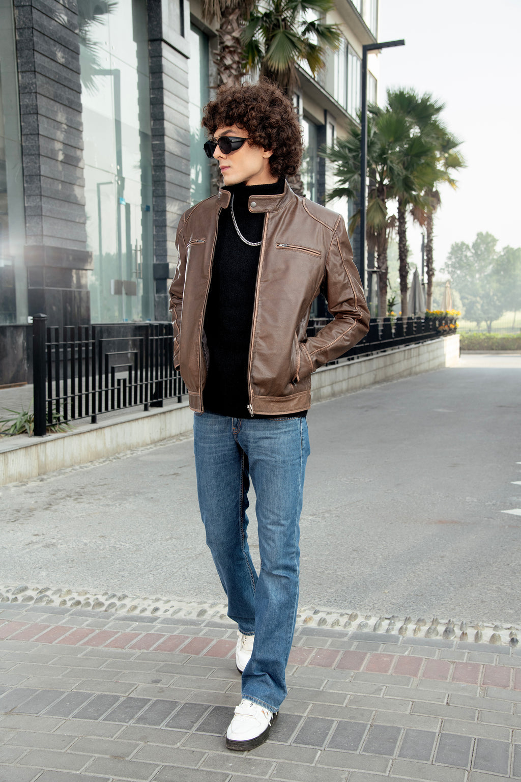 Antique Brown Classic Leather Jacket