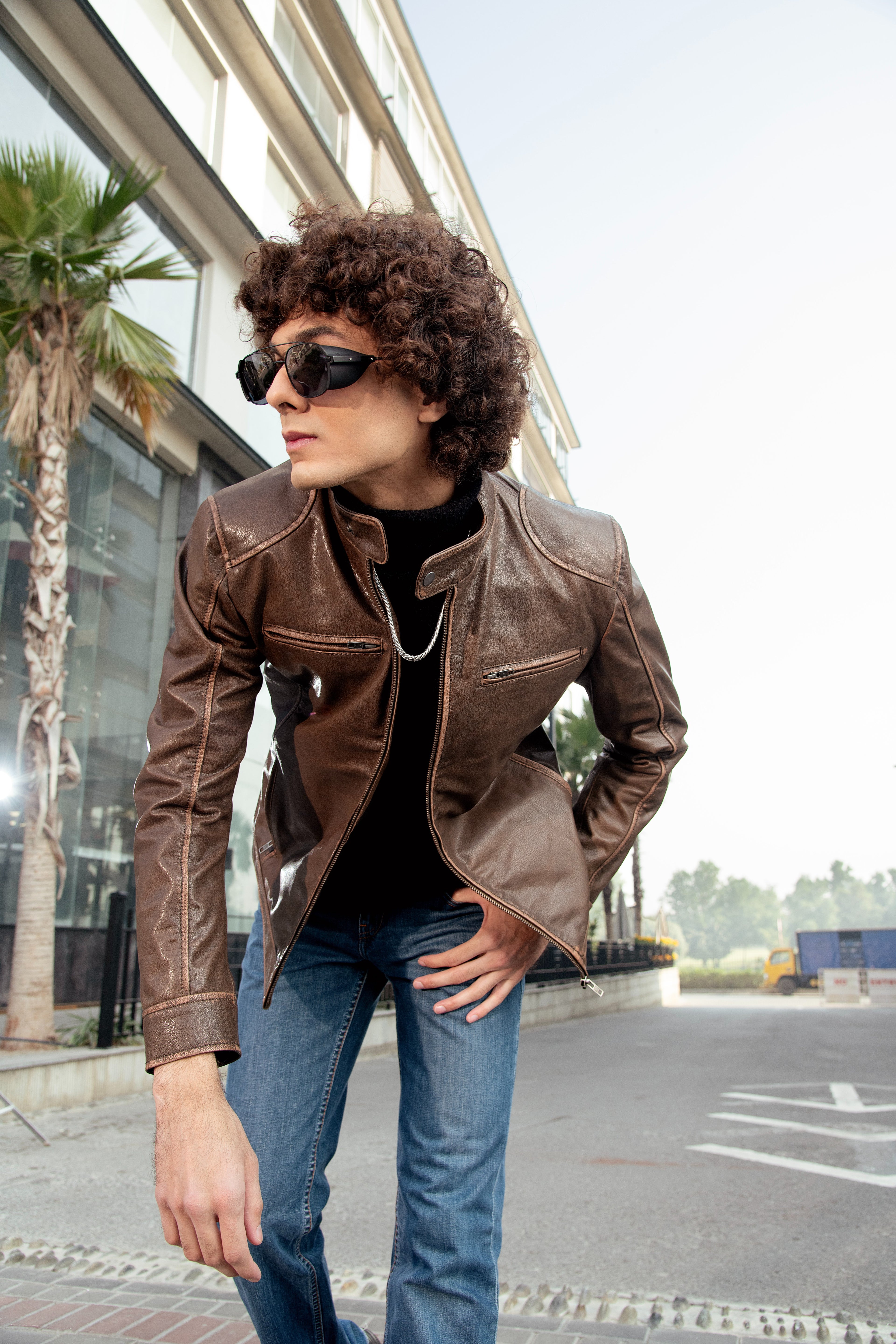 Antique Brown Classic Leather Jacket