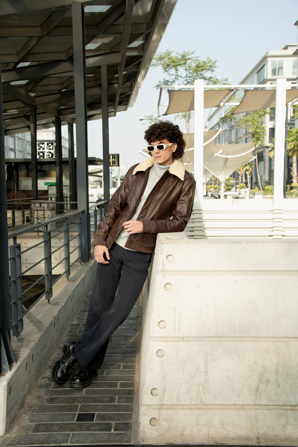 Flight Brown Leather Jacket