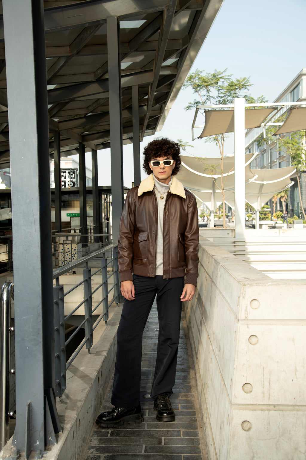 Flight Brown Leather Jacket