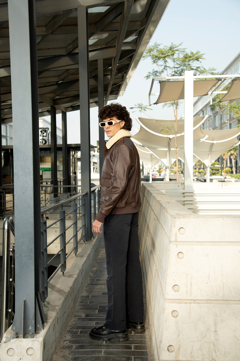 Flight Brown Leather Jacket