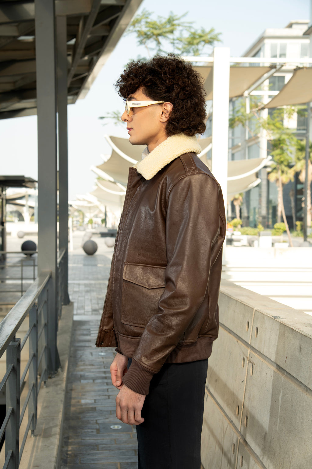 Flight Brown Leather Jacket