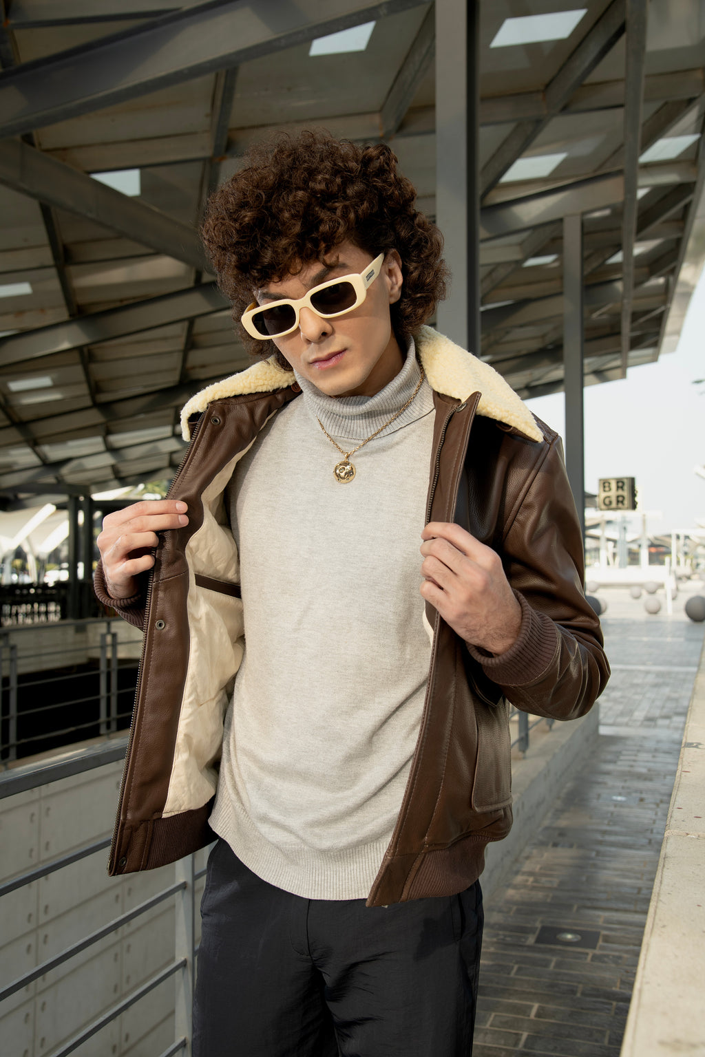 Flight Brown Leather Jacket