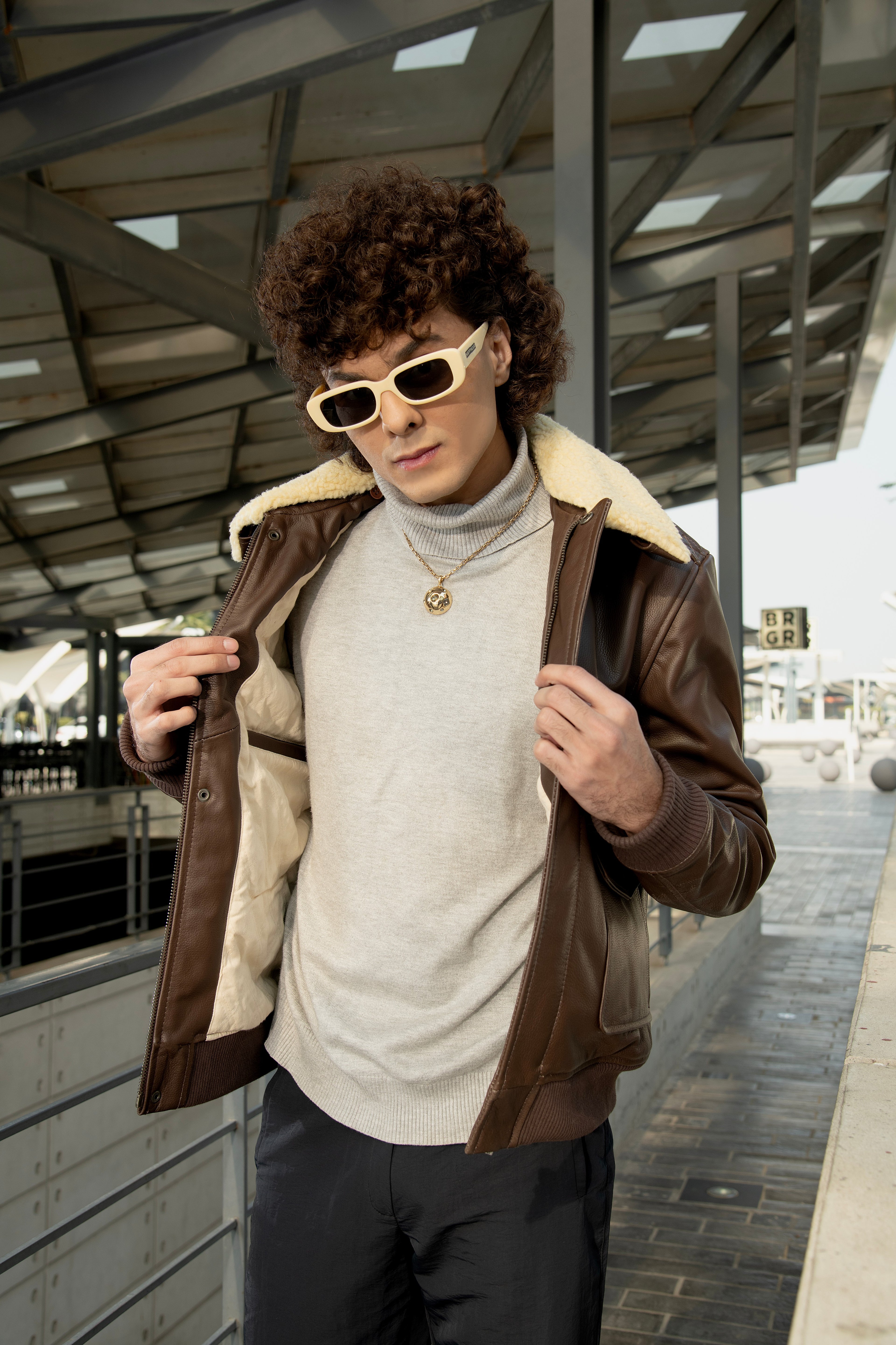 Flight Brown Leather Jacket