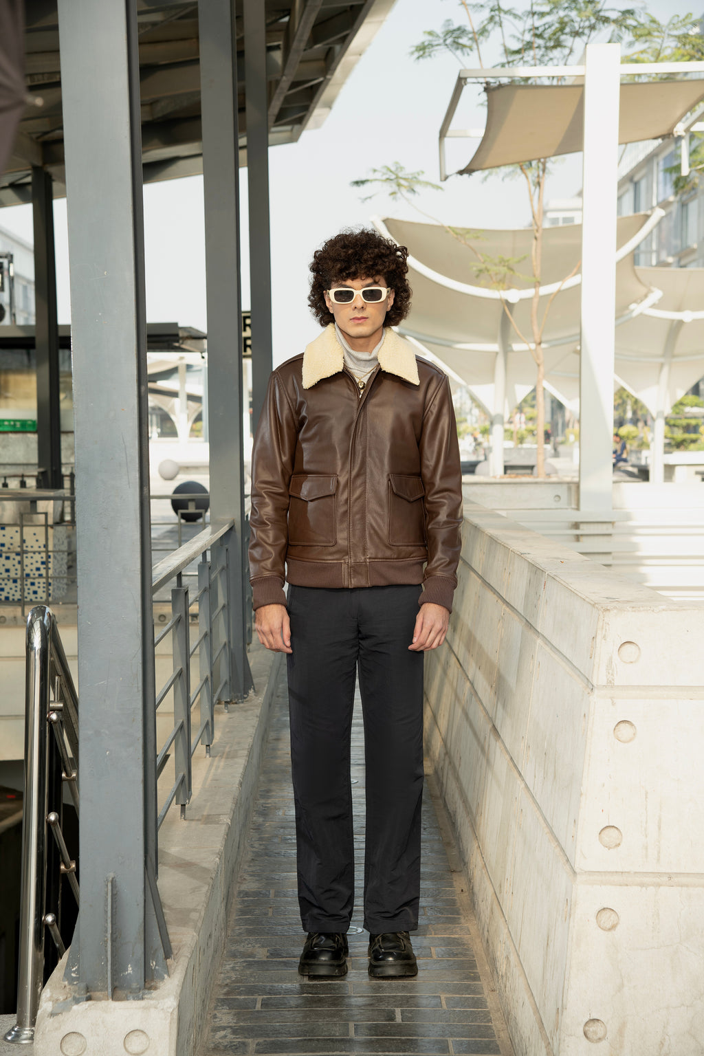 Flight Brown Leather Jacket