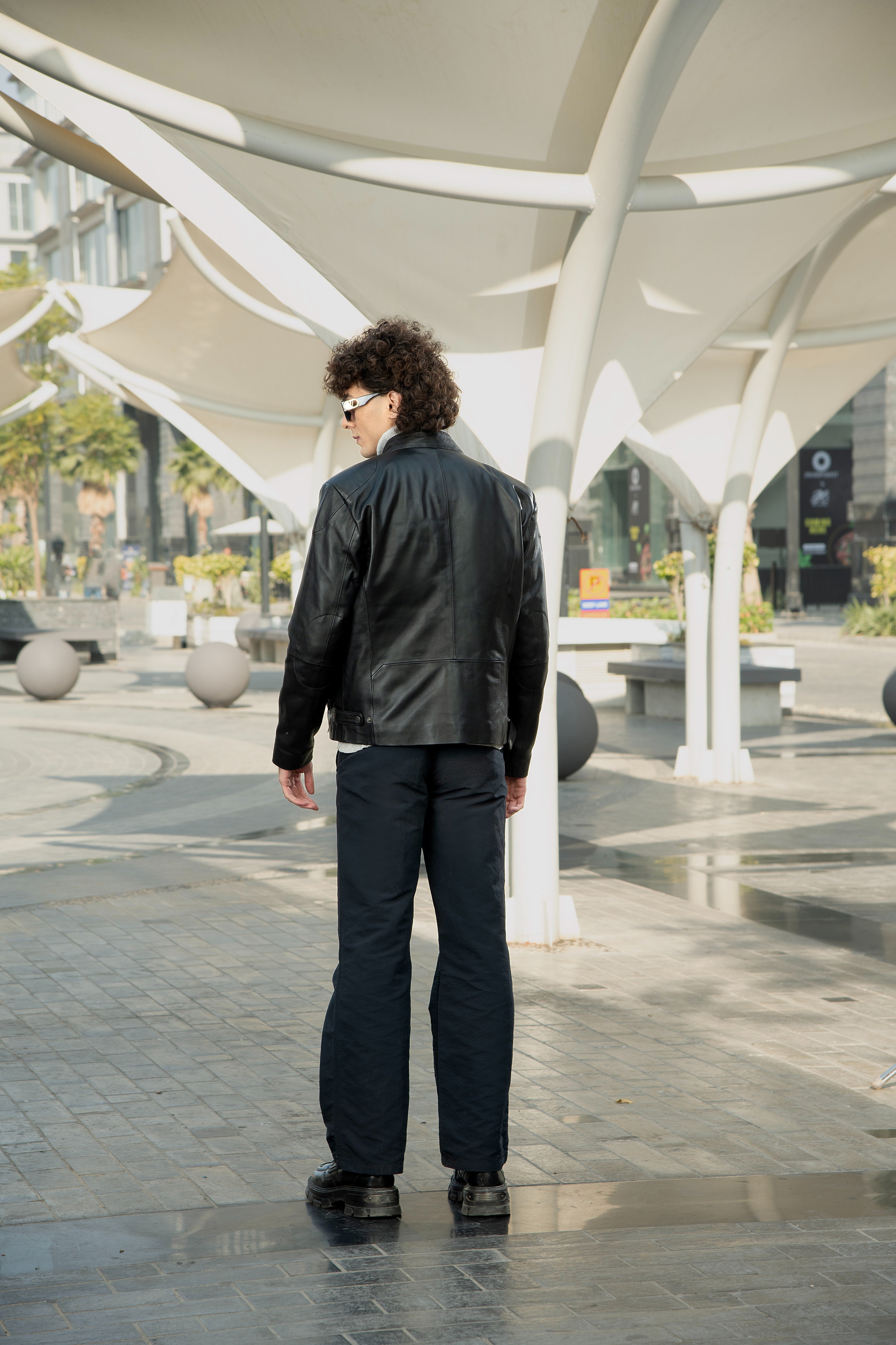 Rolf black Leather Jacket