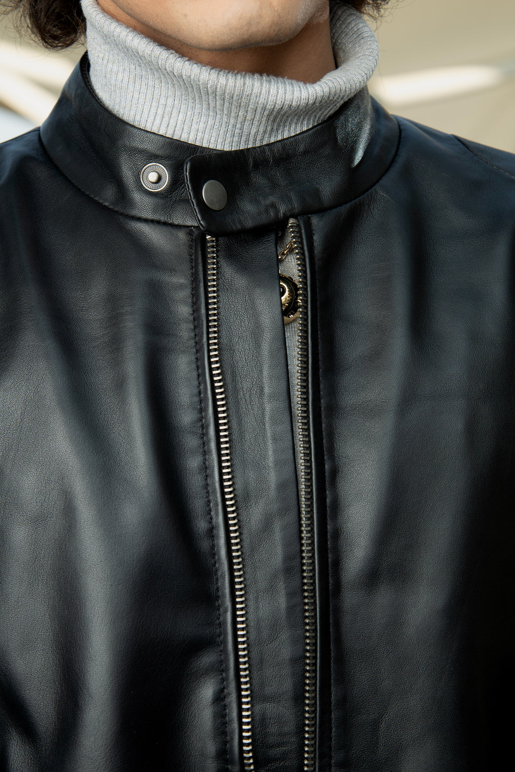 Rolf black Leather Jacket