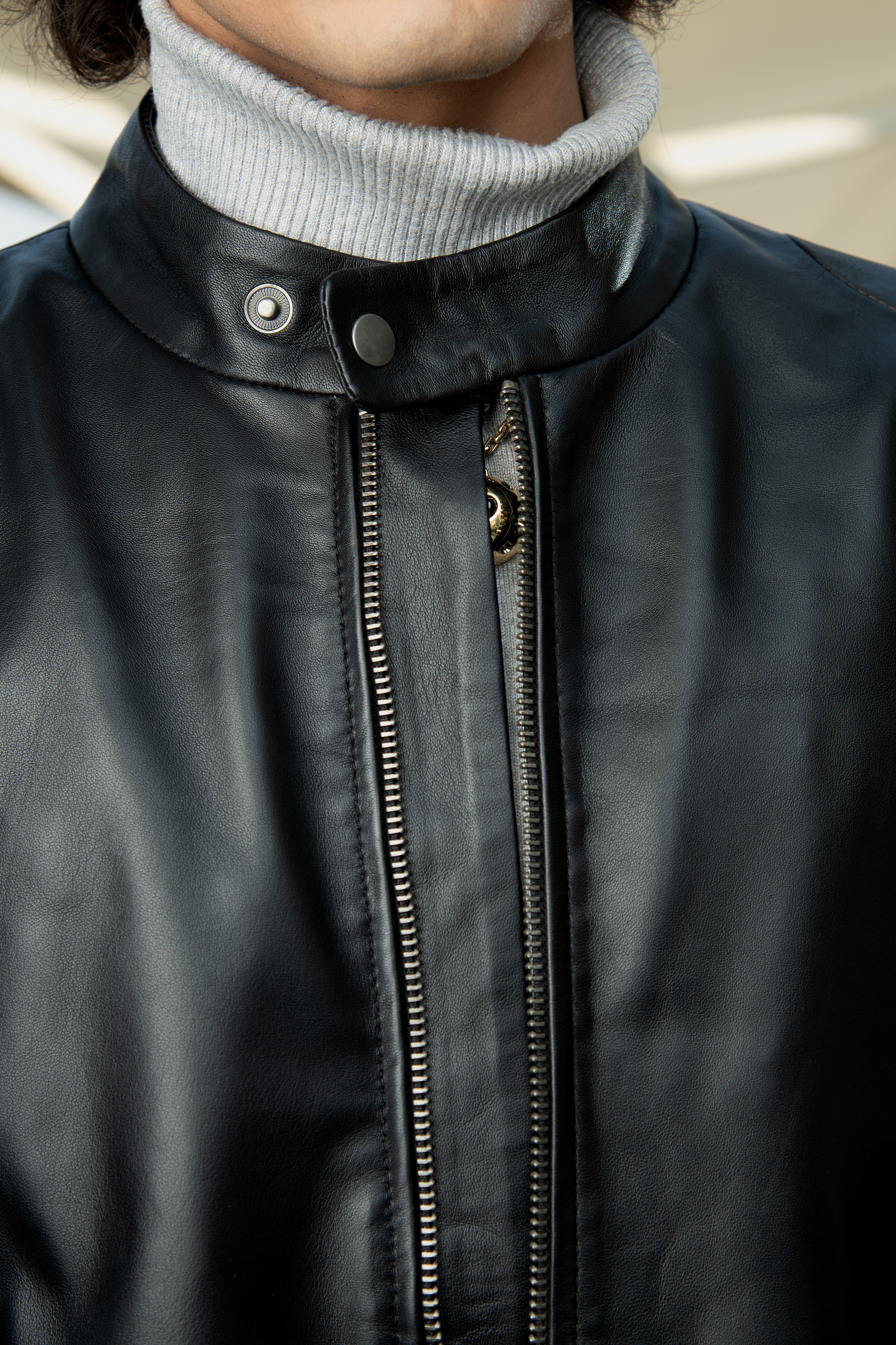 Rolf black Leather Jacket