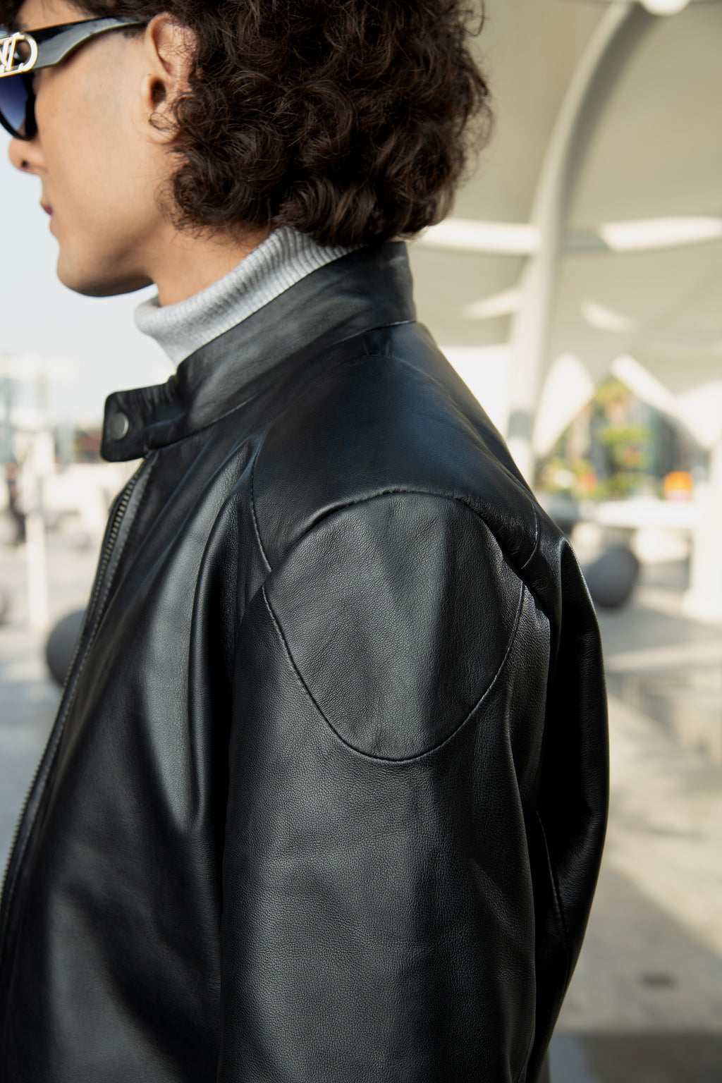 Rolf black Leather Jacket