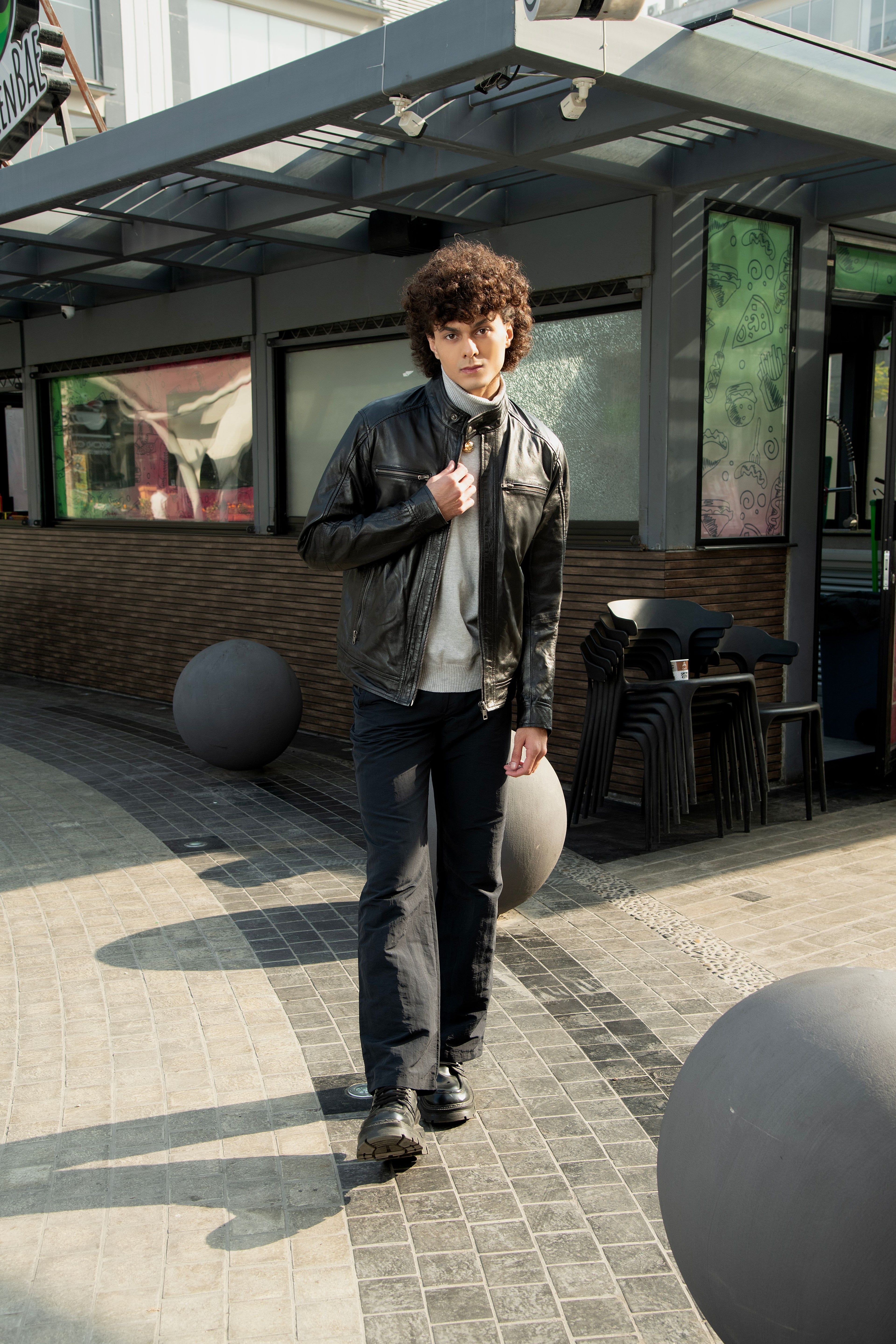 The Milan Rider Black Leather Jacket