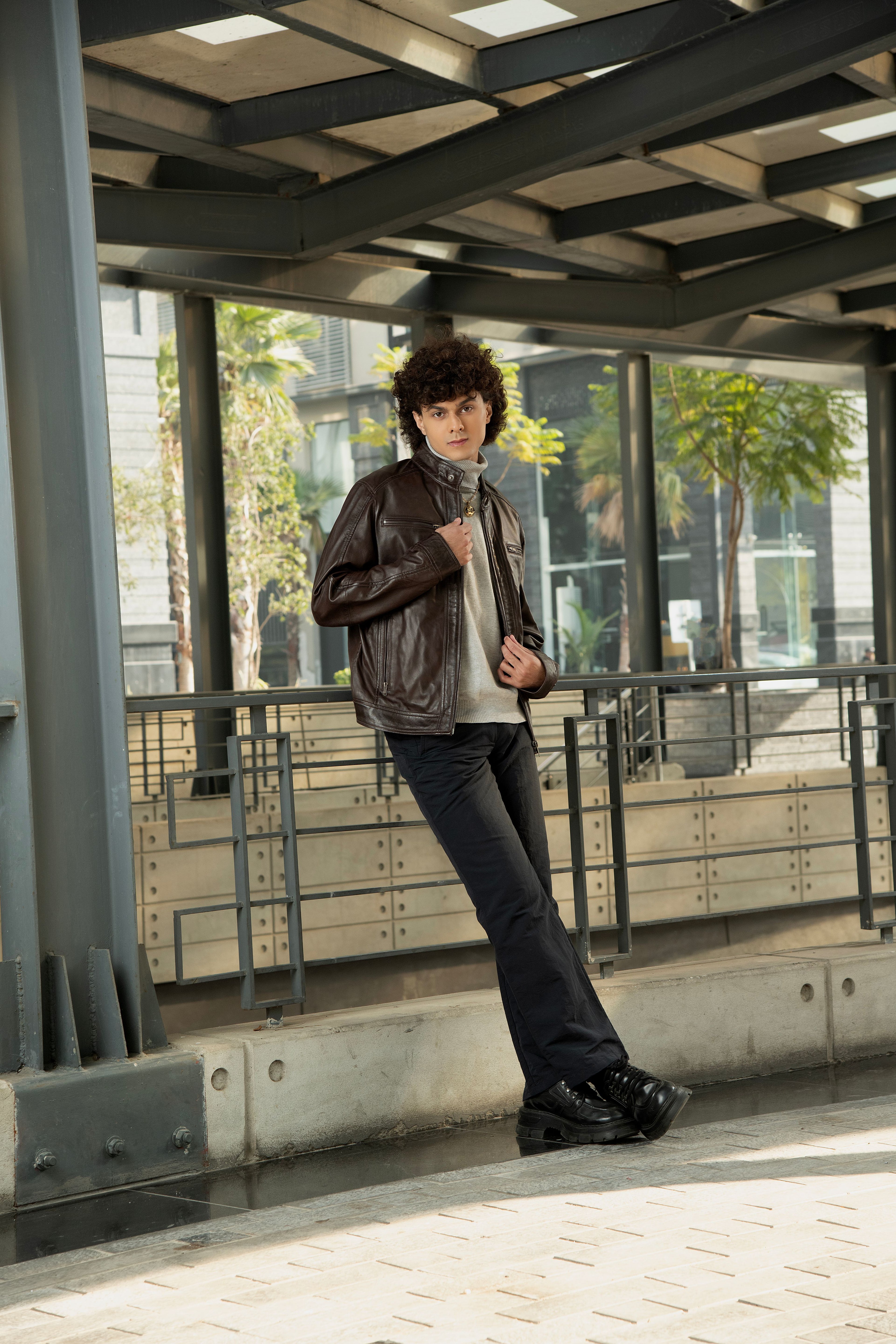 The Milan Rider Brown Leather Jacket