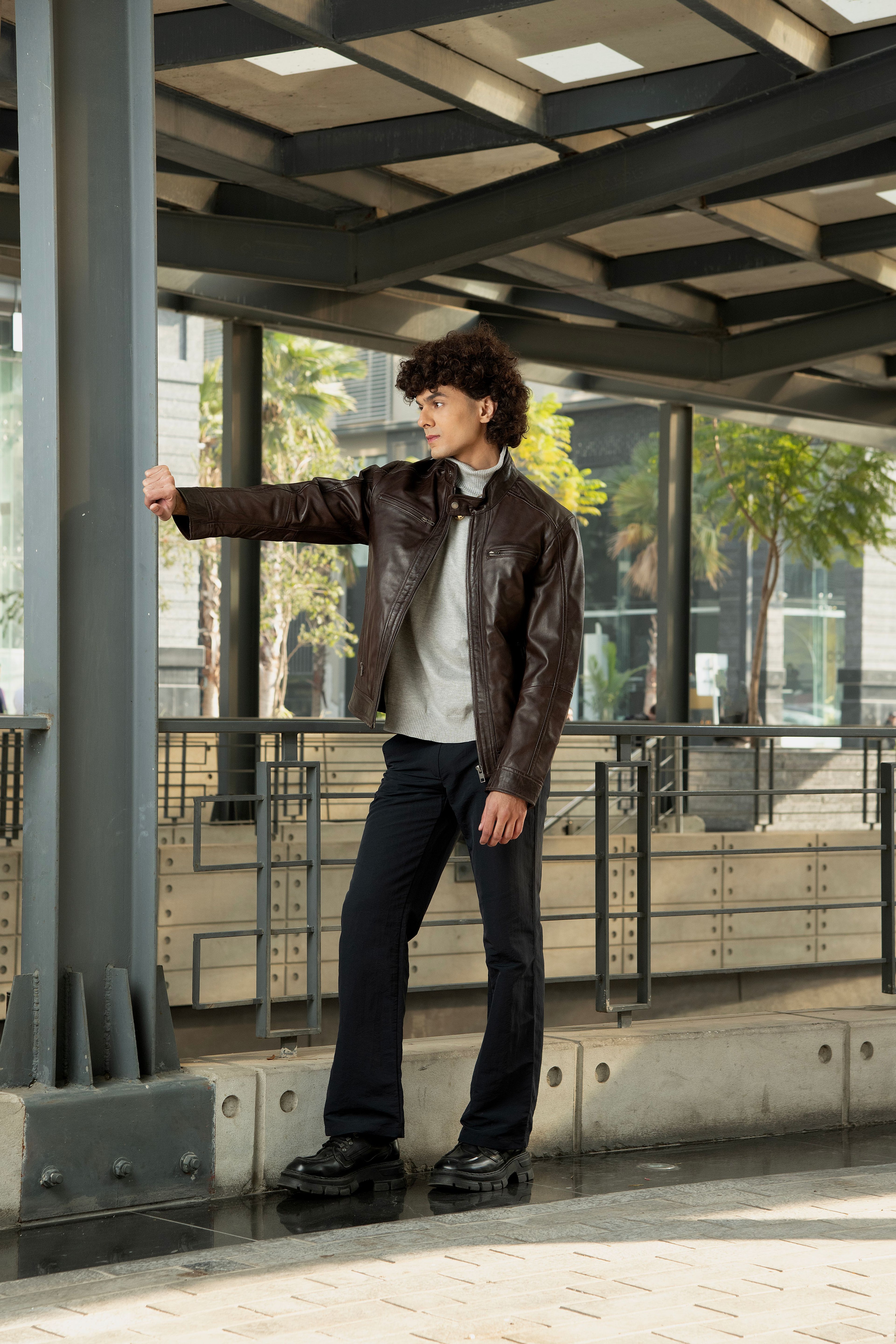 The Milan Rider Brown Leather Jacket