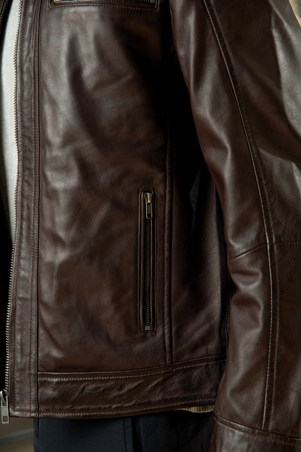 The Milan Rider Brown Leather Jacket