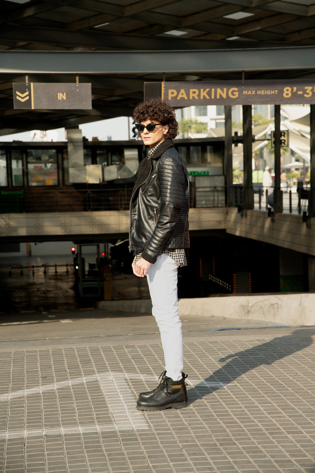 Aviator Black Leather Jacket