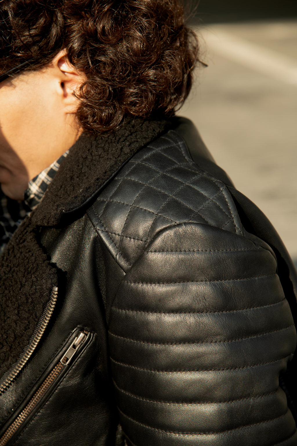 Aviator Black Leather Jacket