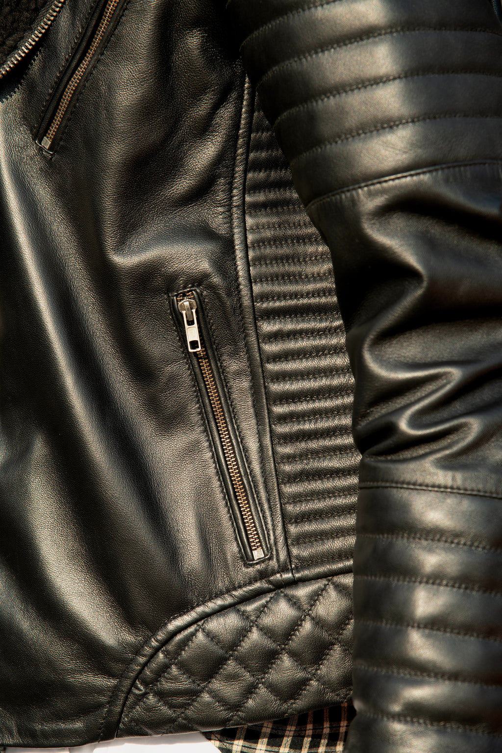 Aviator Black Leather Jacket