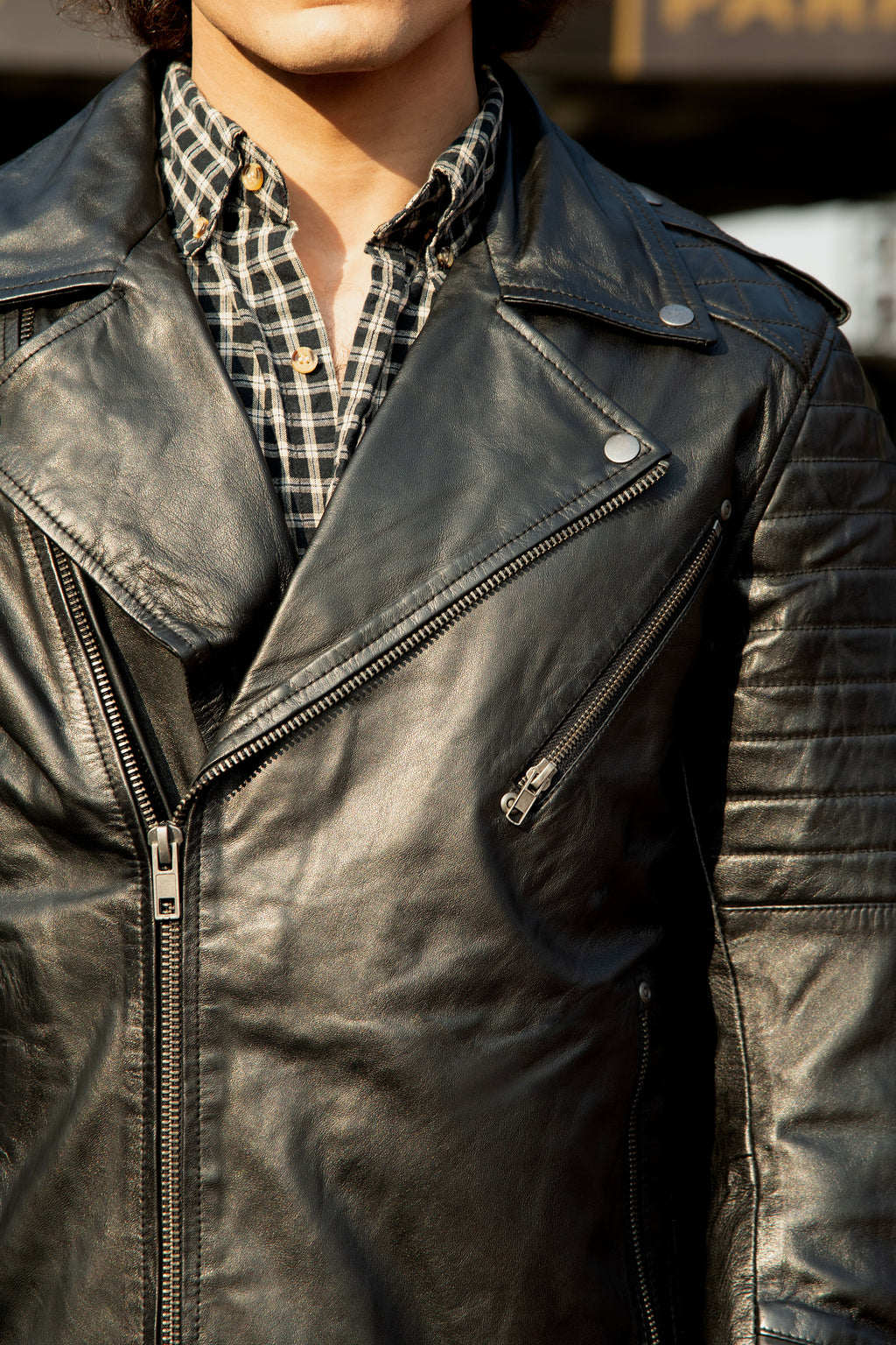 Travolta Black Leather Jacket
