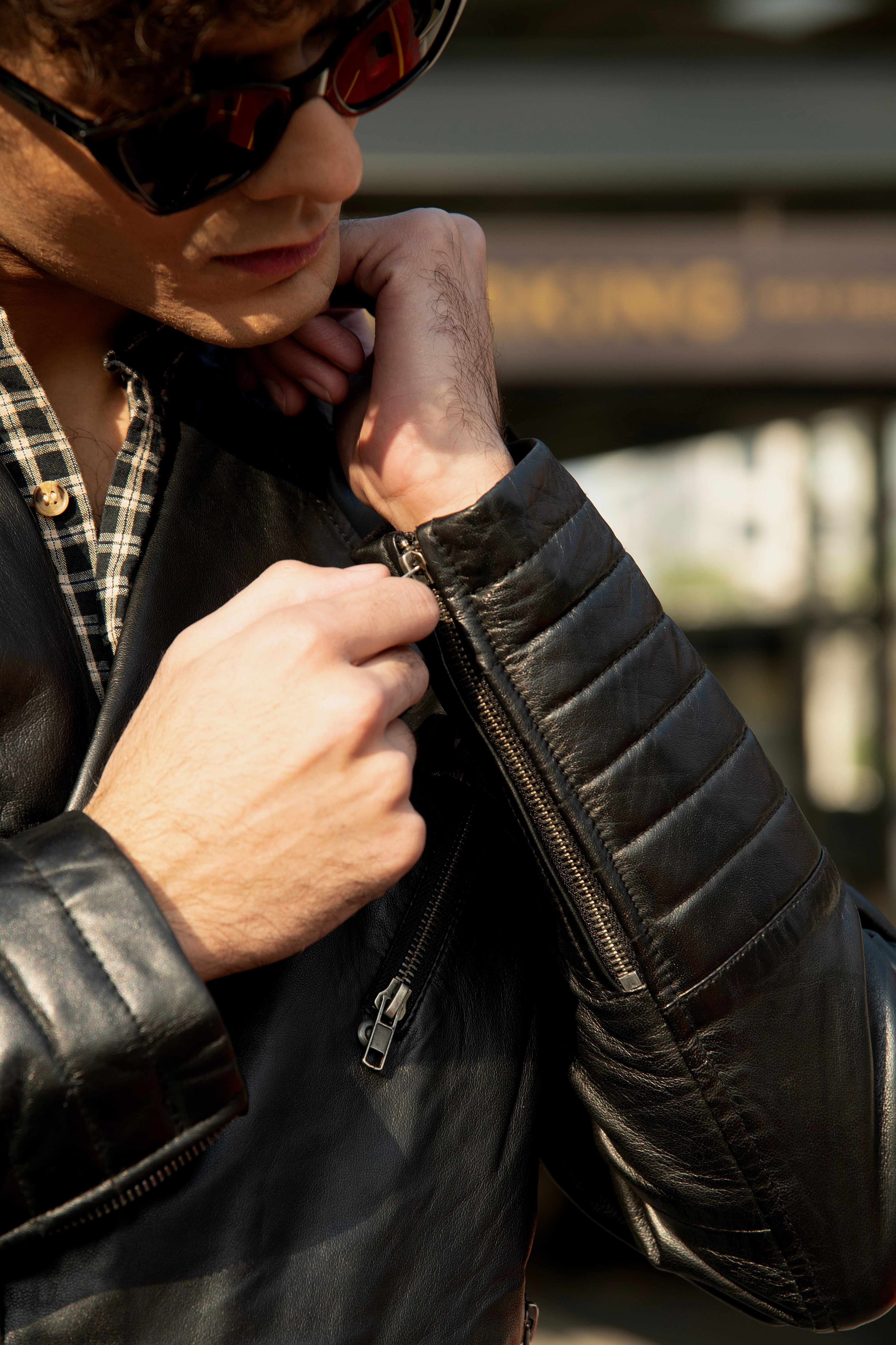 Travolta Black Leather Jacket