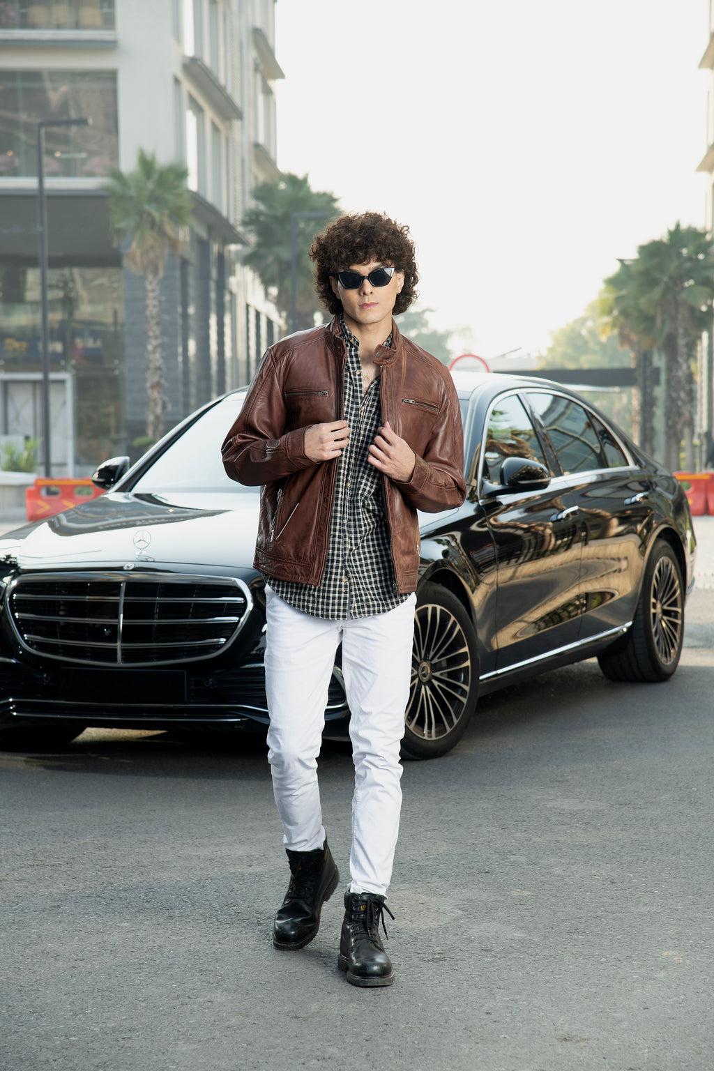 The Milan Rider Cappucino  Leather Jacket