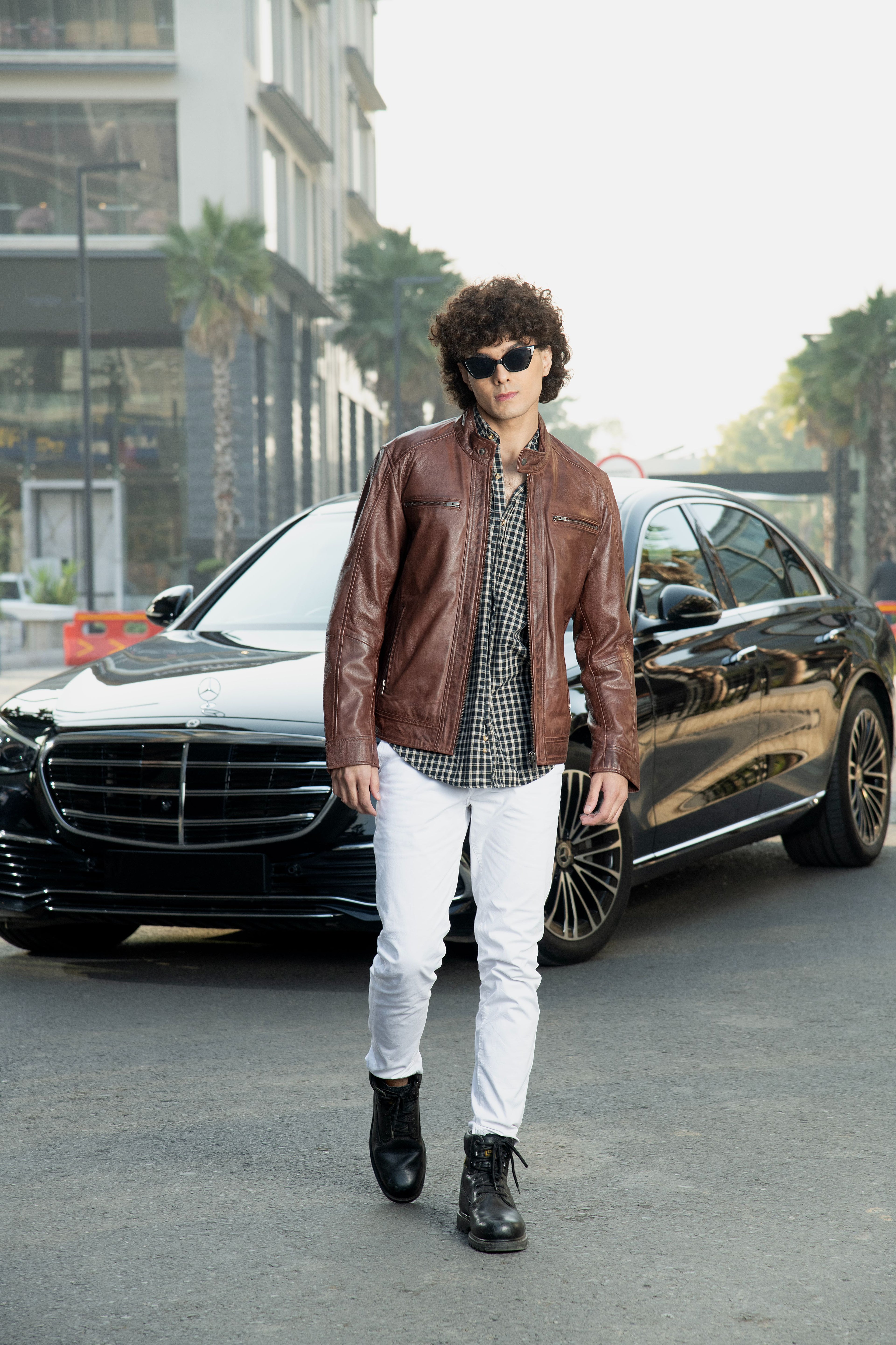 The Milan Rider Cappucino  Leather Jacket