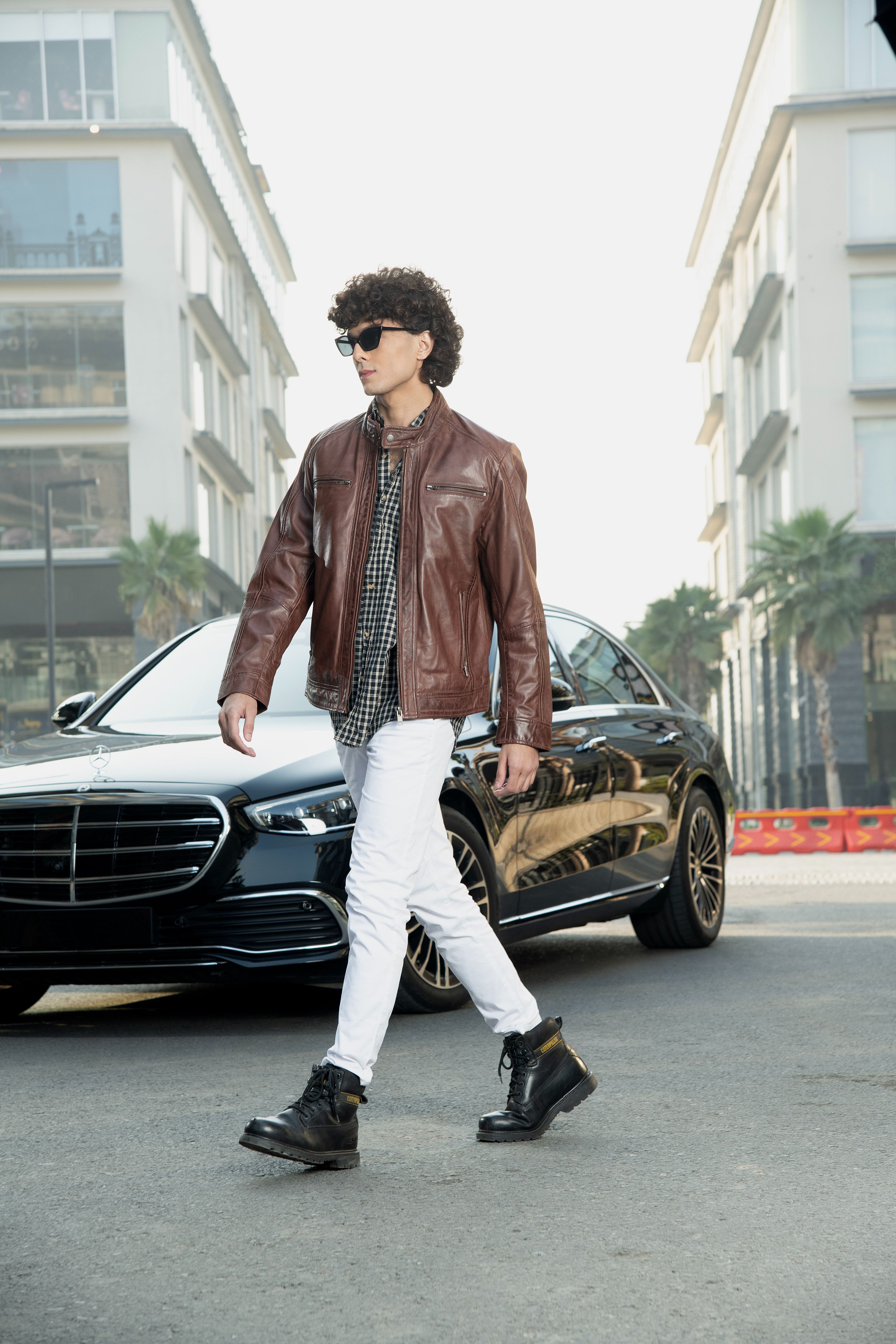 The Milan Rider Cappucino  Leather Jacket