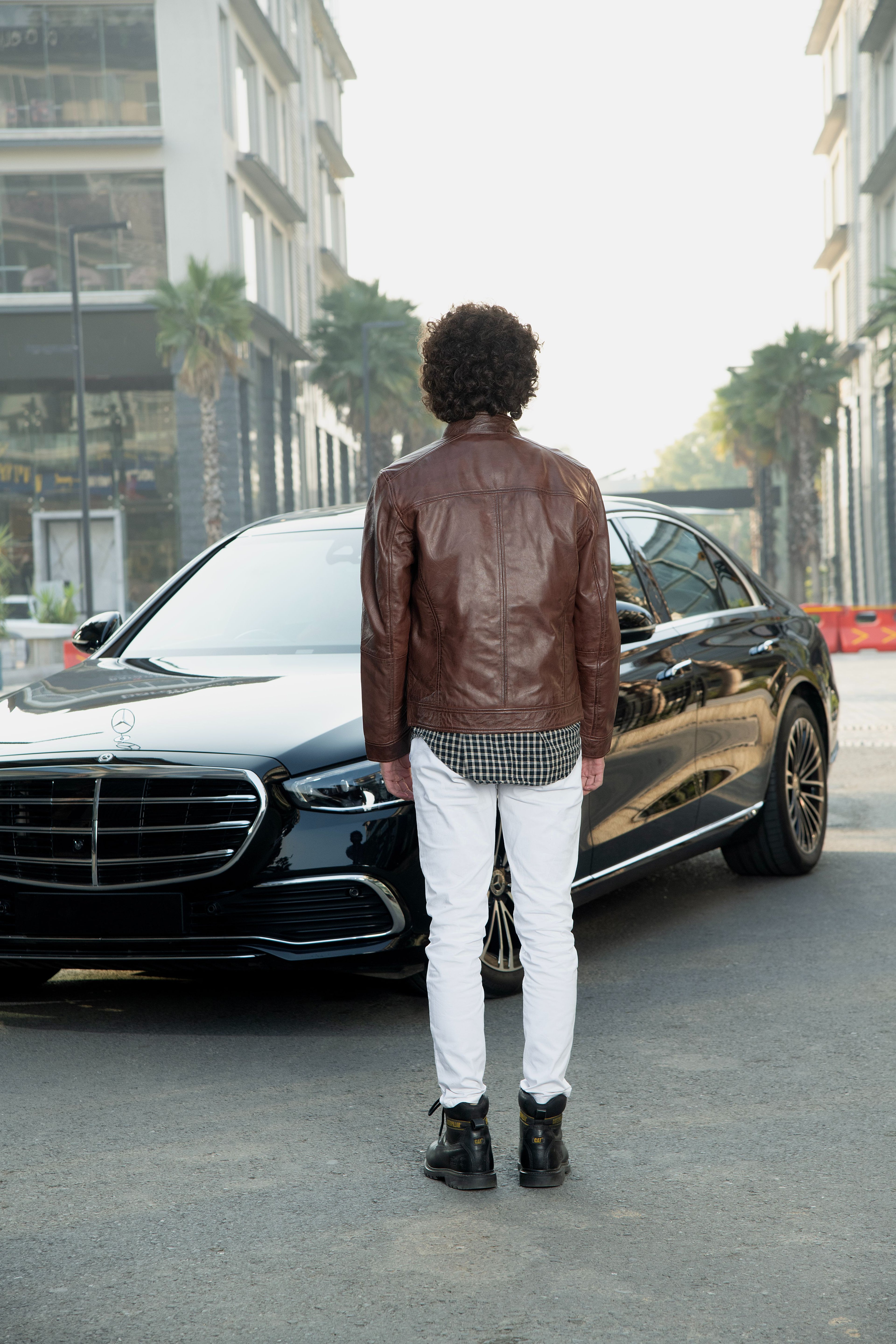 The Milan Rider Cappucino  Leather Jacket