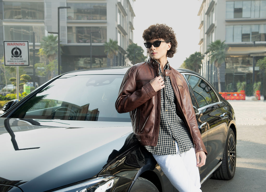 The Milan Rider Cappucino  Leather Jacket