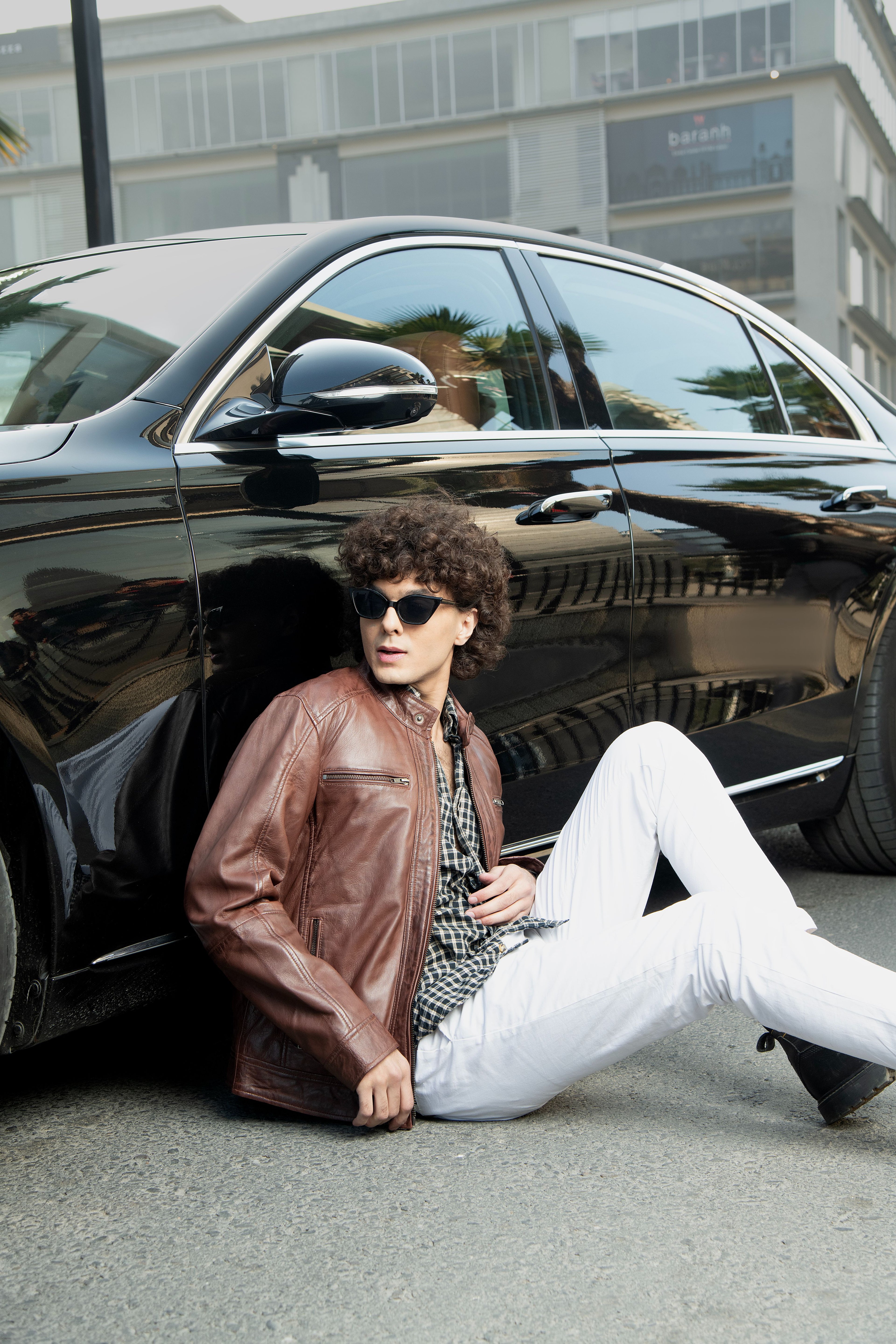 The Milan Rider Cappucino  Leather Jacket