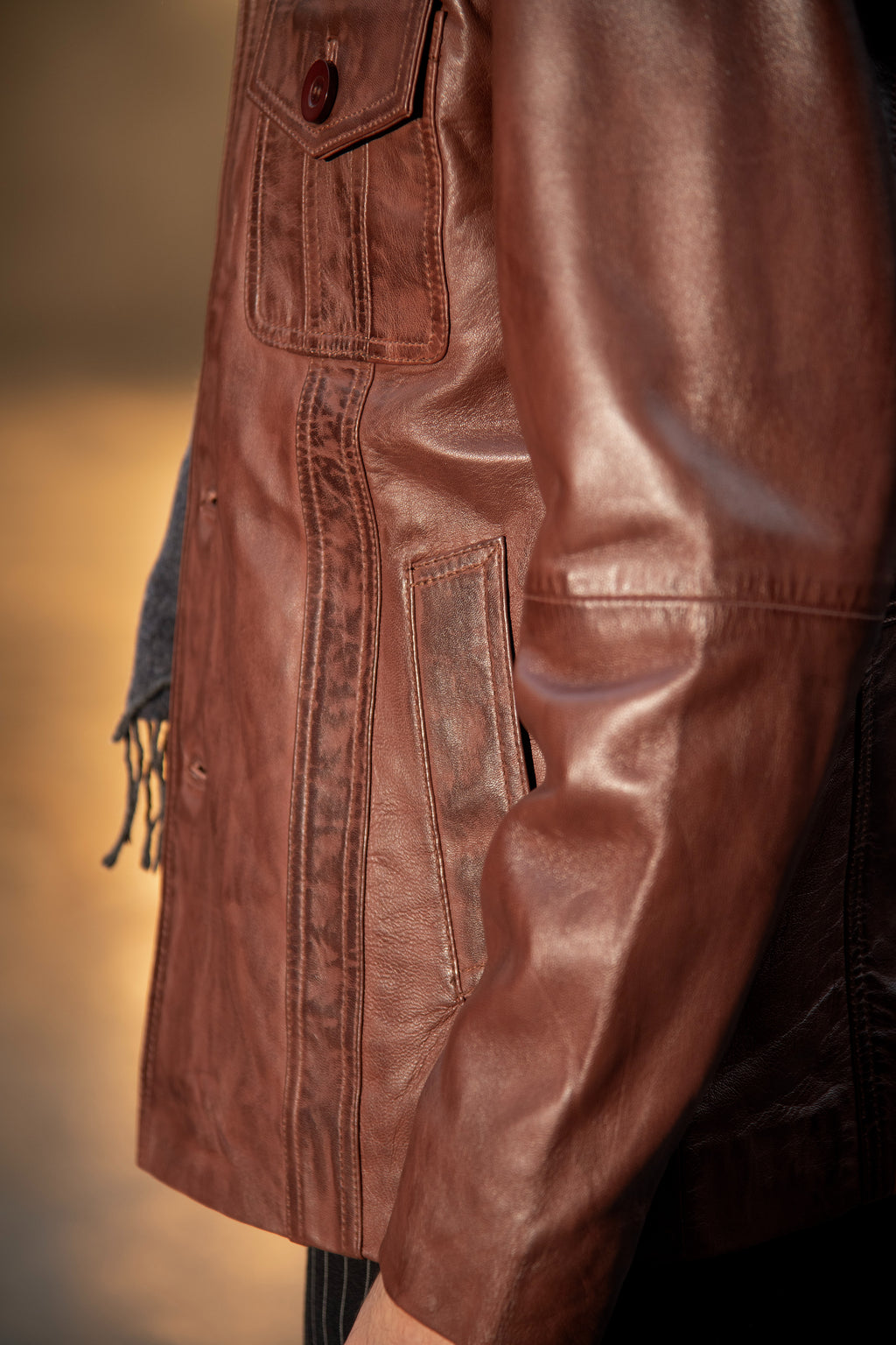 Durden Cappuccino Leather Jacket
