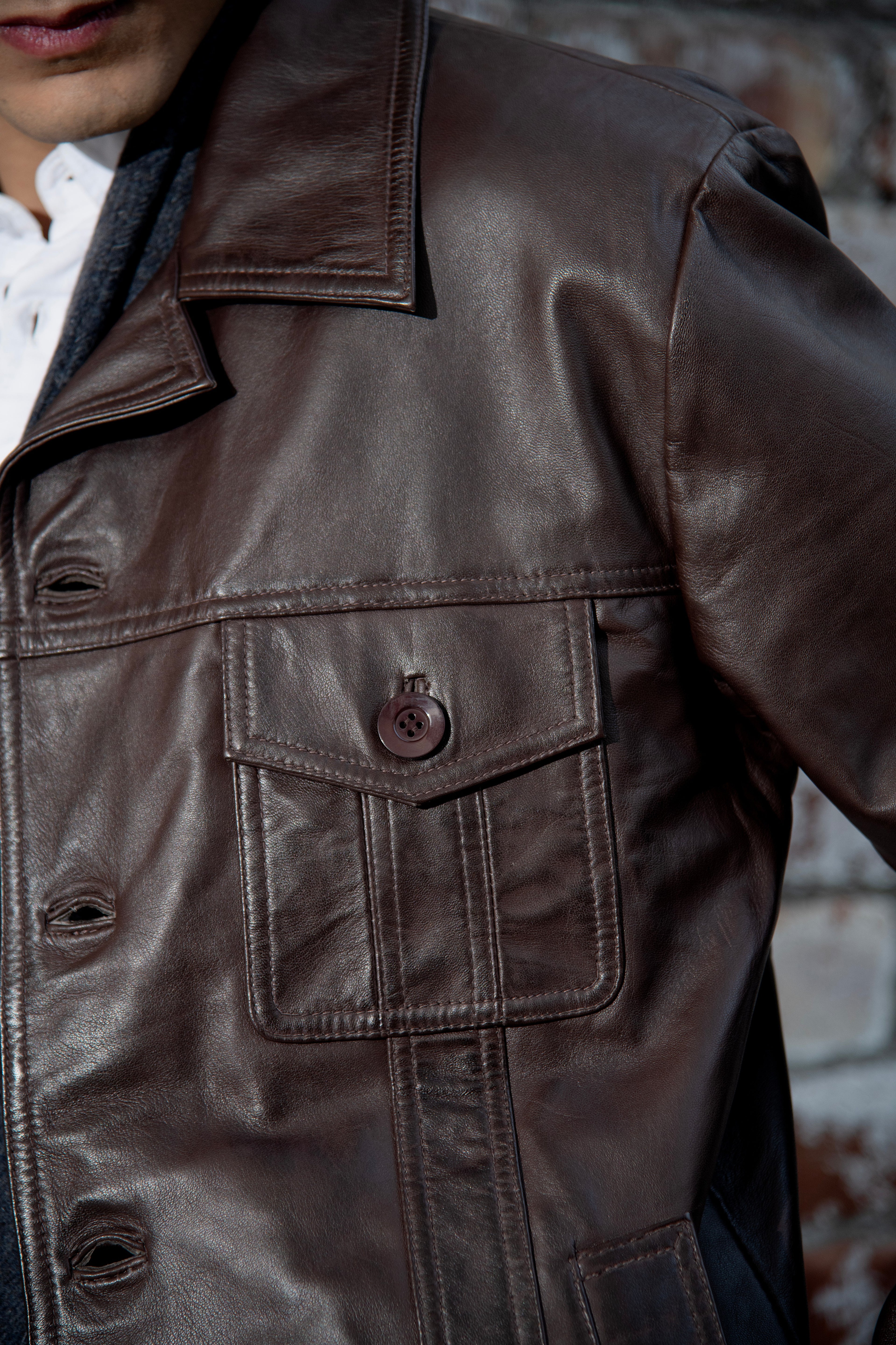 Durden Dark Brown Leather Jacket