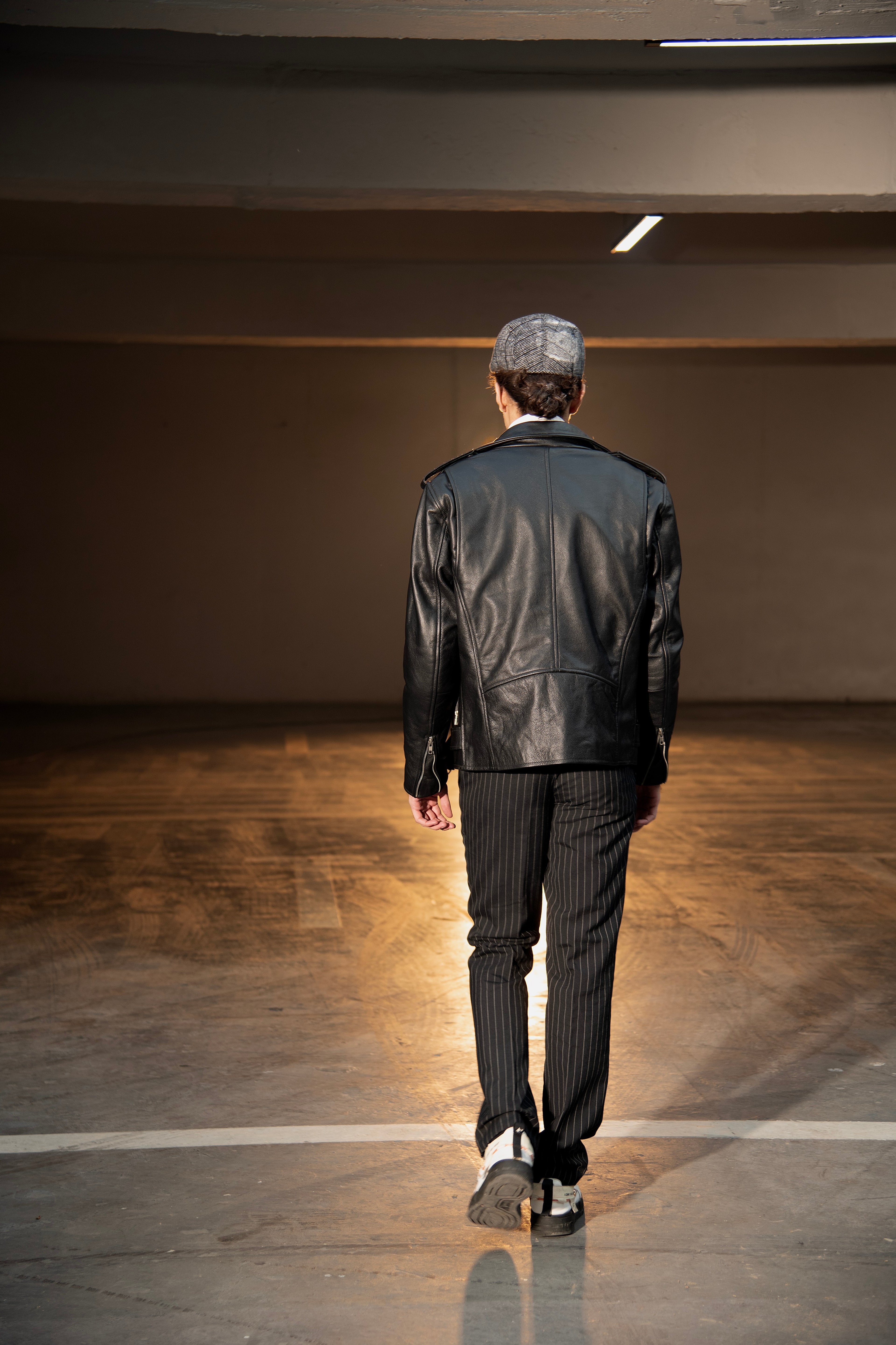 Black Biker Leather Jacket